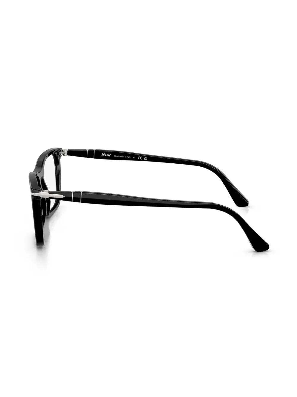 Persol Bril met rechthoekig montuur Zwart