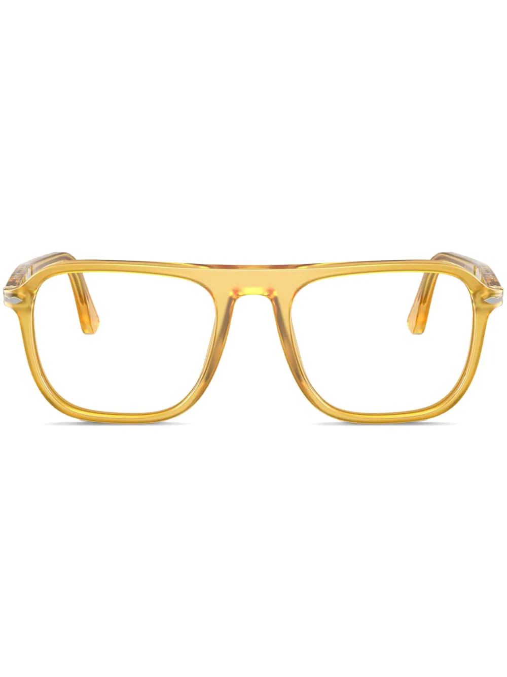 Persol Jacques bril met oversized montuur Geel