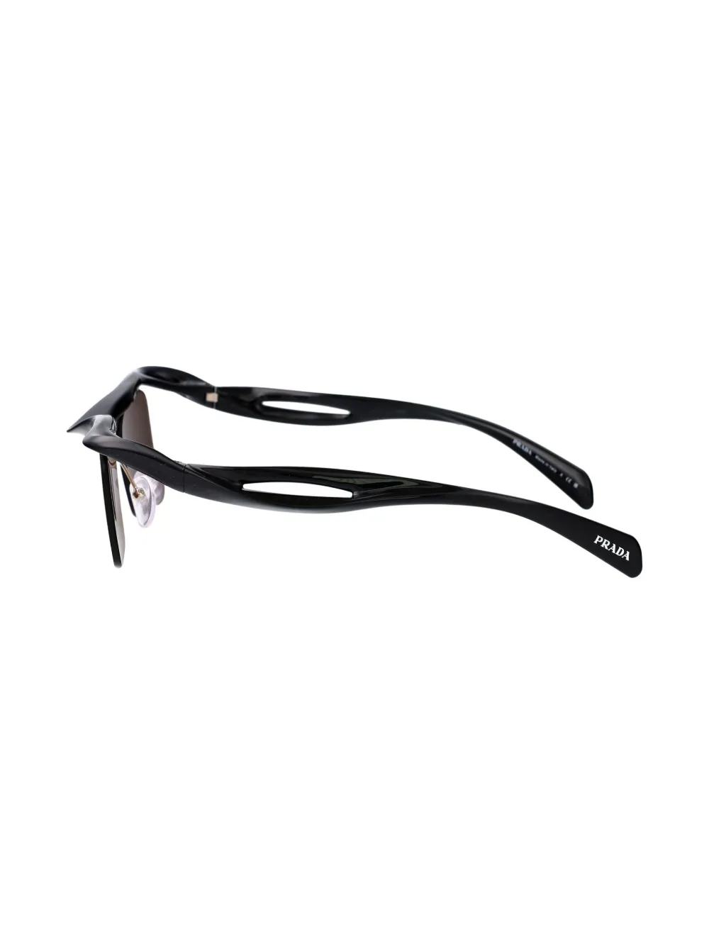 Prada Eyewear Zonnebril met vierkant montuur Zwart