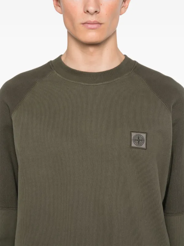 【STONE 】コンパスバッジ スウェットシャツ グリーン Stone Island コンパスバッジ スウェットシャツ | グリーン