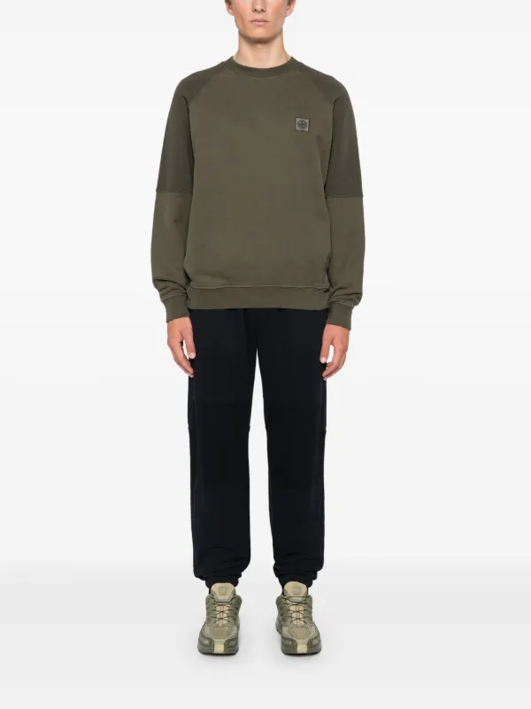 【STONE 】コンパスバッジ スウェットシャツ グリーン Stone Island コンパスバッジ スウェットシャツ | グリーン