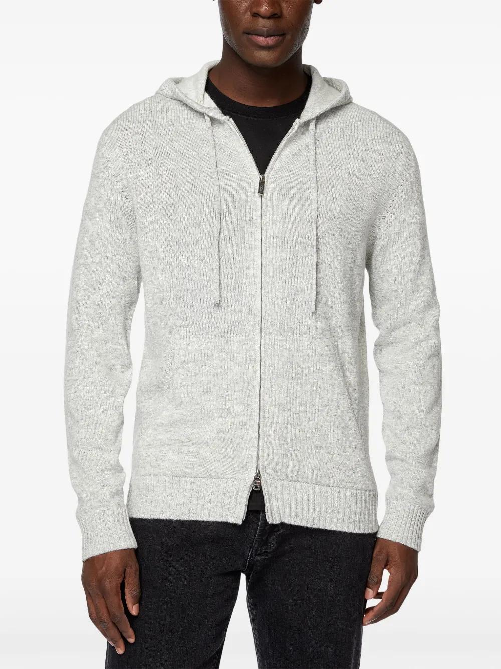 Boggi Milano Hoodie met trekkoord Grijs