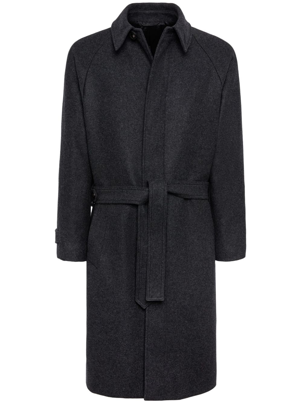 single-breasted wool coat