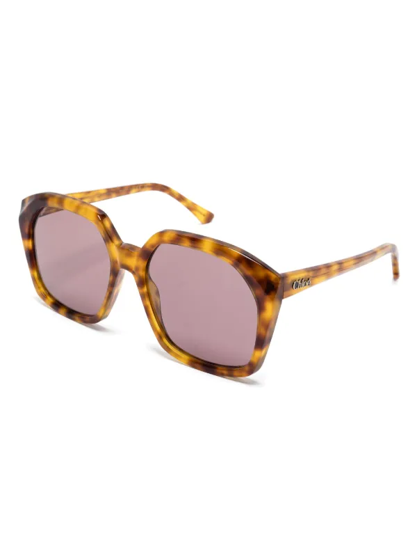 サングラス Chloe Gold l Salome Sunglasses Chloé Salomé Sunglasses in Havana sand / khaki | Chloé US