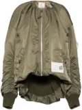 Maison MIHARA YASUHIRO extra-long-sleeved bomber jacket - Green