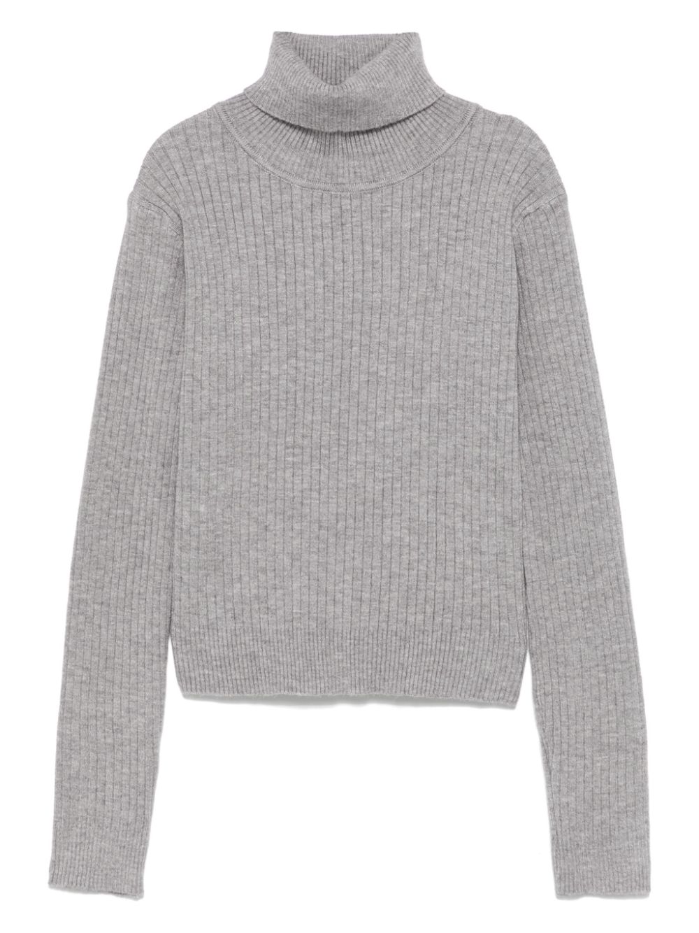 Miss Grant Kids' Roll-neck Sweater In Gray