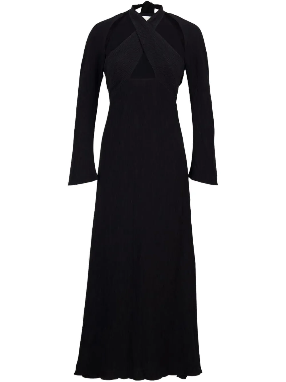 Johanna Ortiz vestido con cuello halter | negro | Image 1