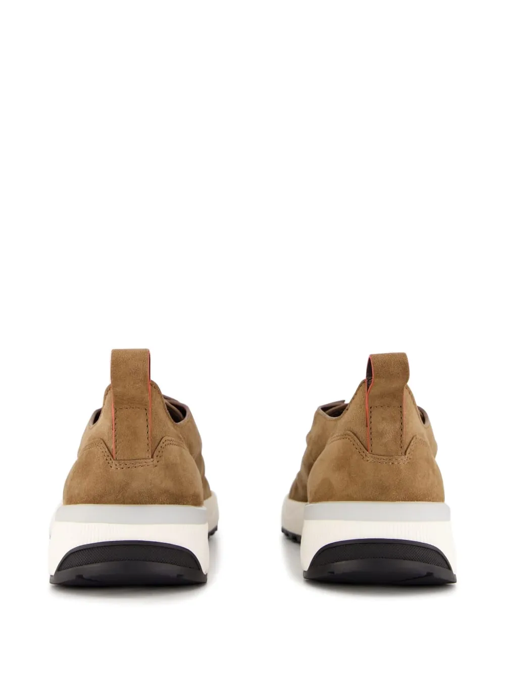 Santoni leather sneakers Brown