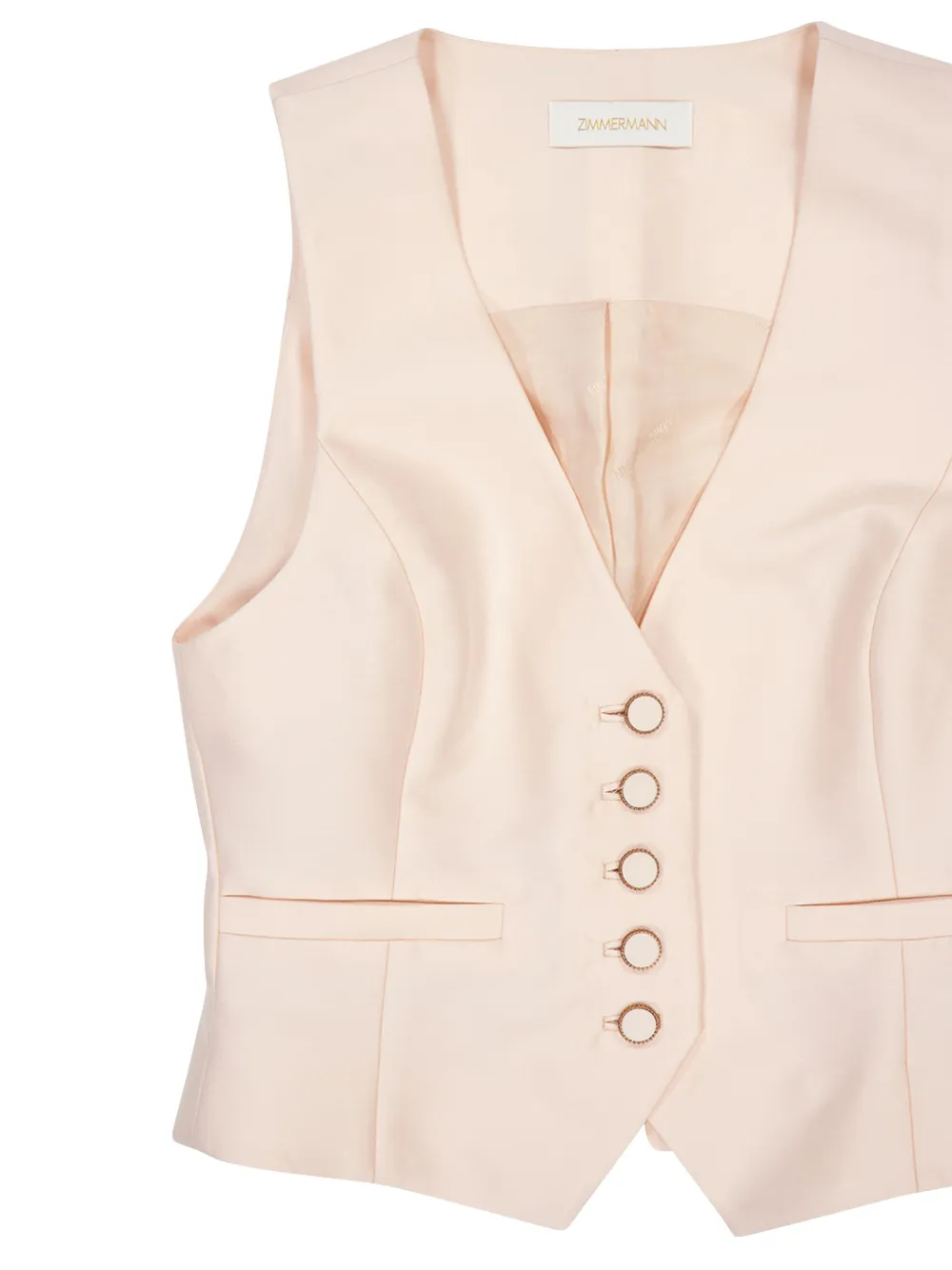 ZIMMERMANN Eden gilet Roze