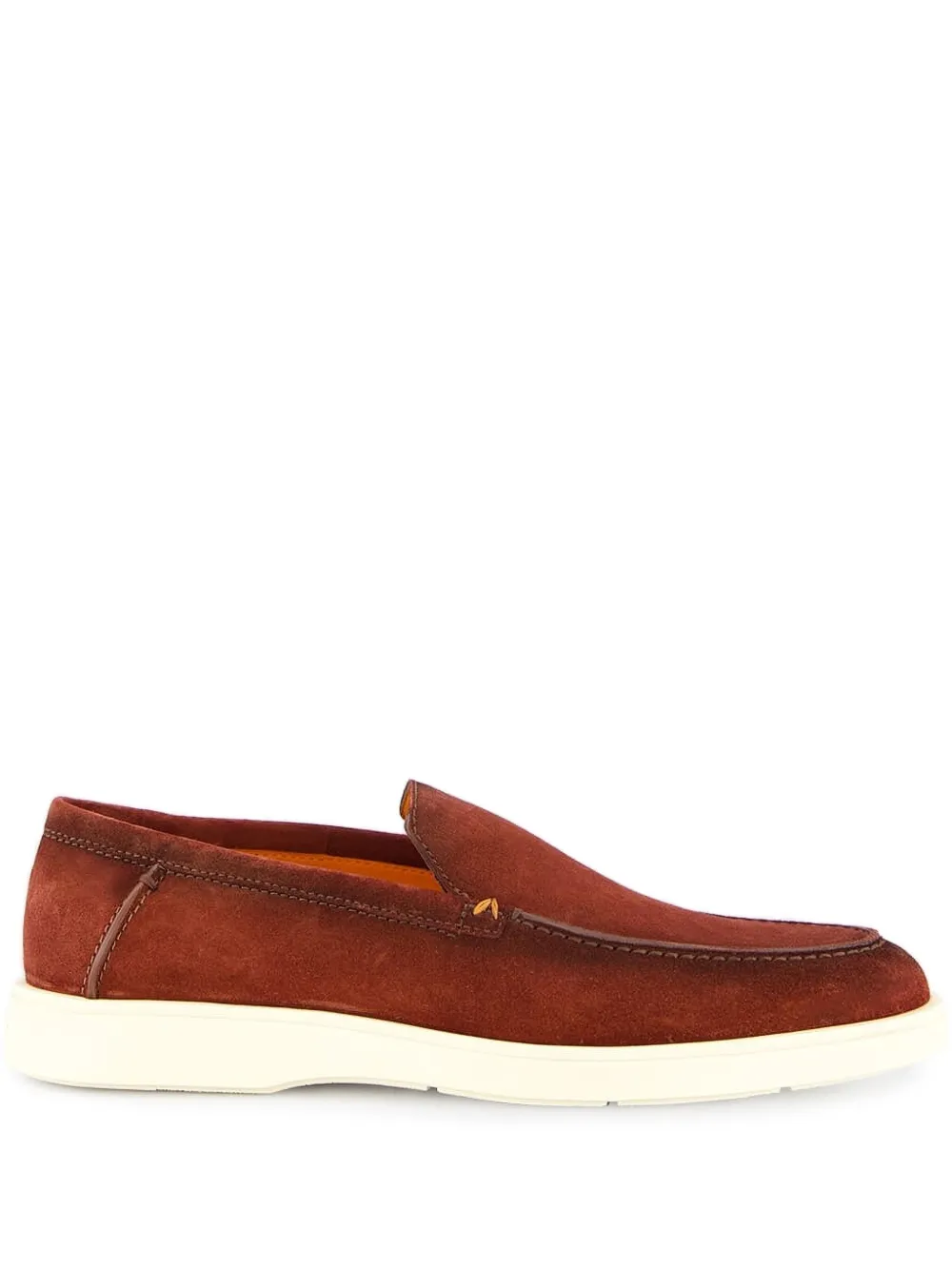 Santoni suede loafers Brown
