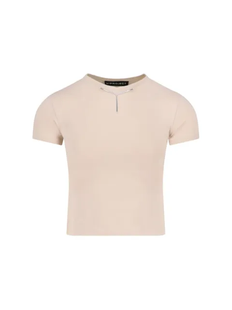 Y/Project logo-appliqué T-shirt