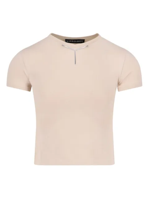 Y/Project logo-appliqué T-shirt