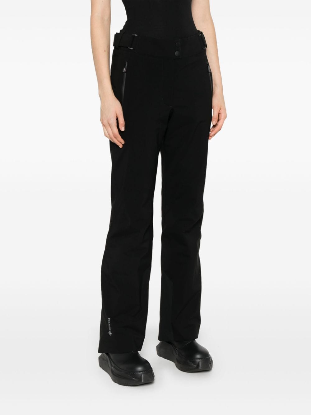 Shop Moncler Padded Trousers In Black