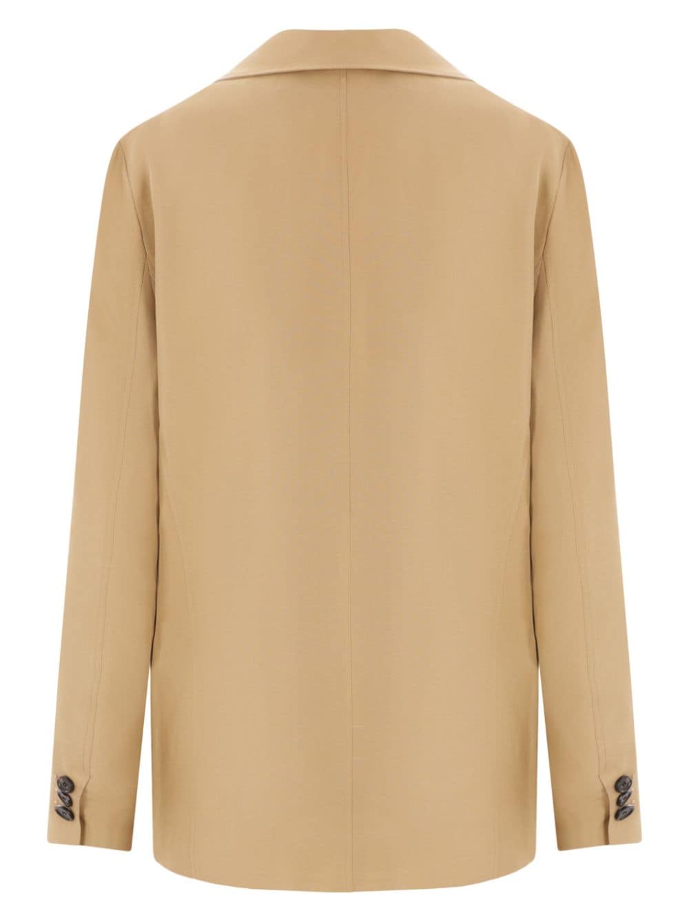 Loro Piana Matilde enkele rij knopen zijden jack - Beige