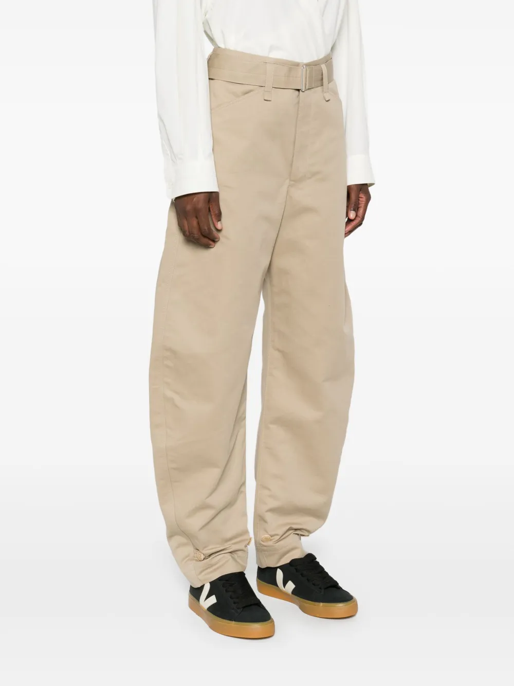 LEMAIRE Broek met toelopende pijpen Beige