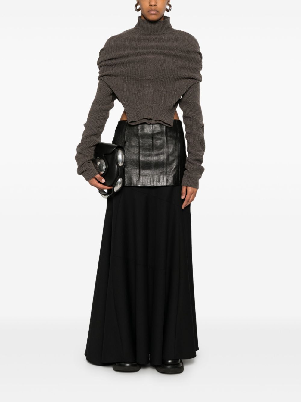 Shop Rick Owens Headon Dbl Lupetto Sweater In Brown