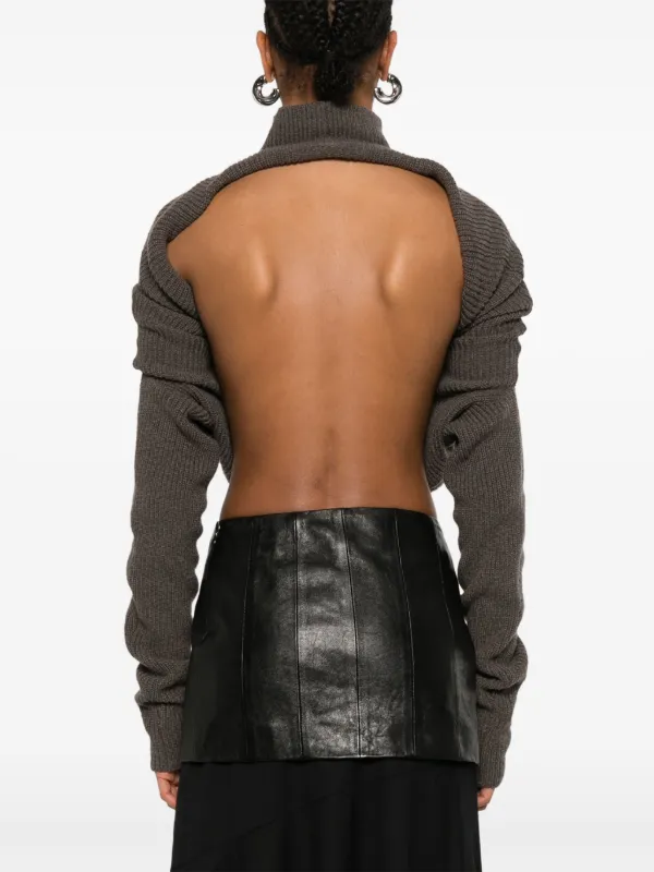 Rick Owens Headon DBL Lupetto Sweater | Brown | FARFETCH