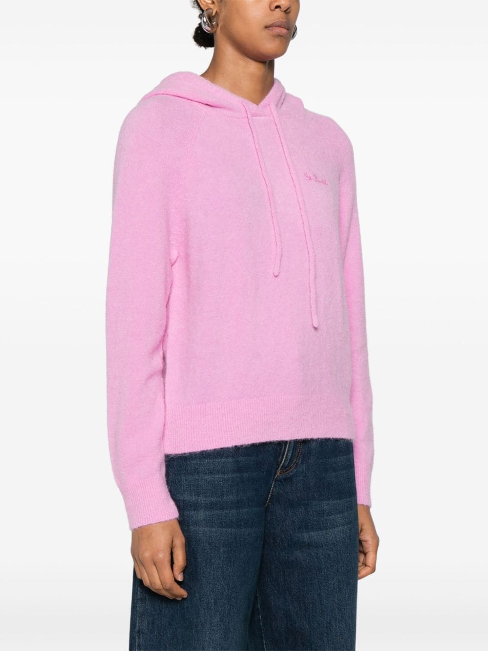 Shop Mc2 Saint Barth Elide Hoodie In Pink