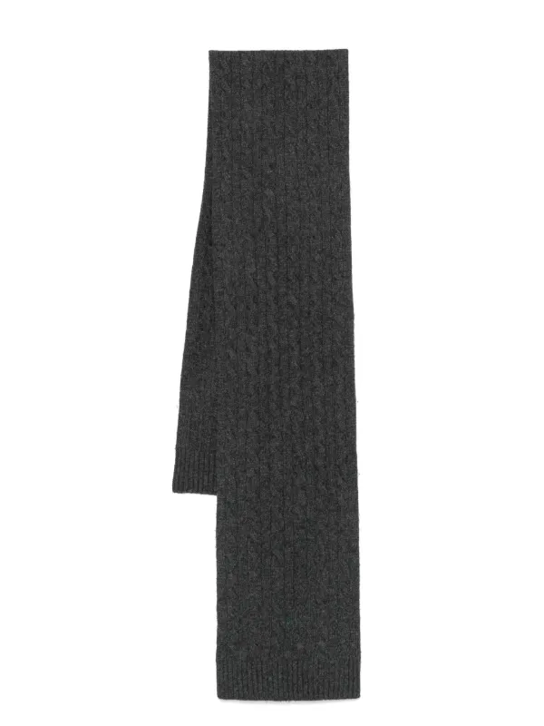 Polo Ralph Lauren cable knit Scarf Grey FARFETCH TR