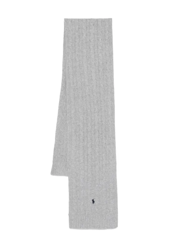 Ralph lauren grey scarf sales