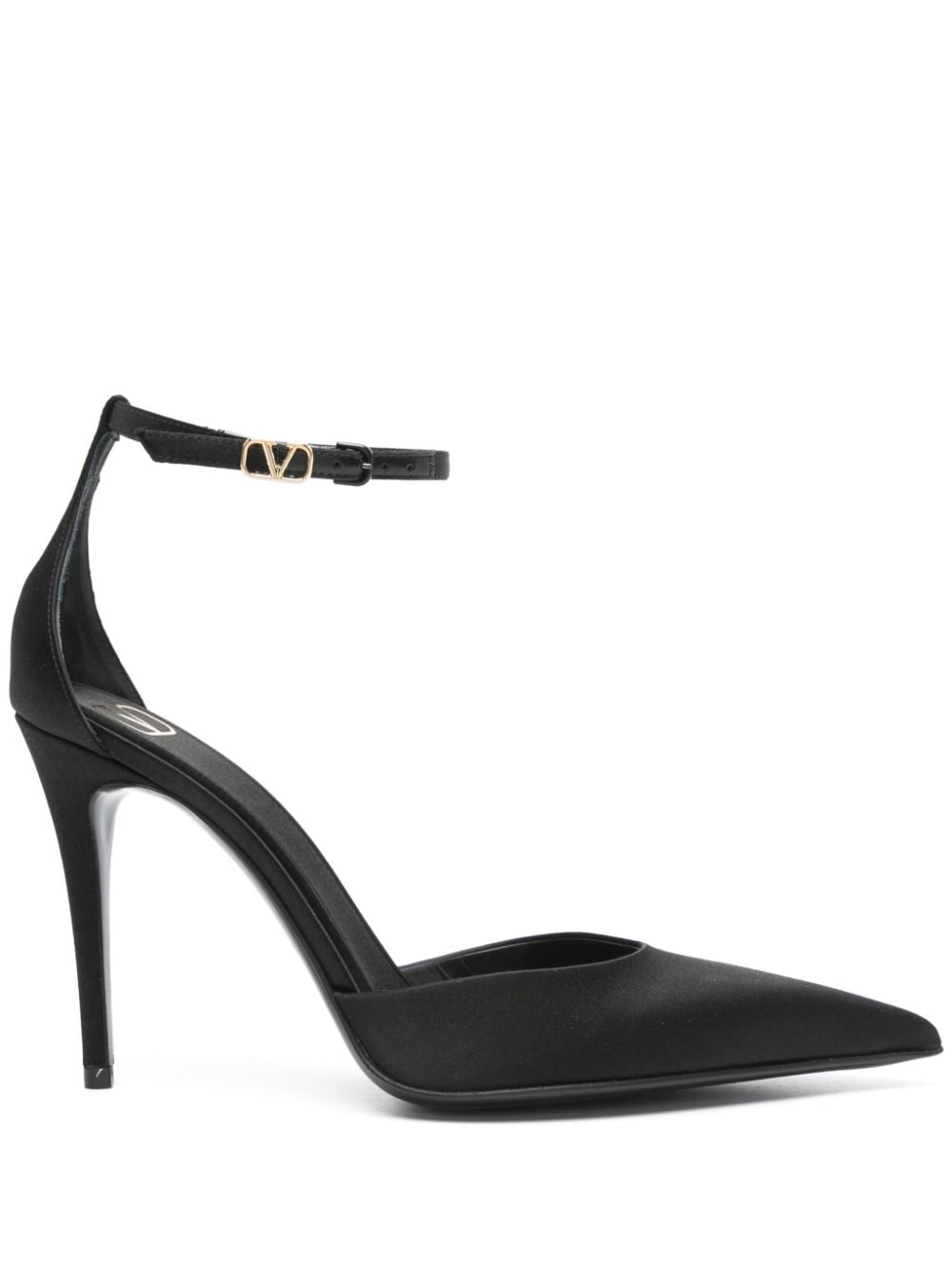 Valentino Garavani 100mm satin pumps Black