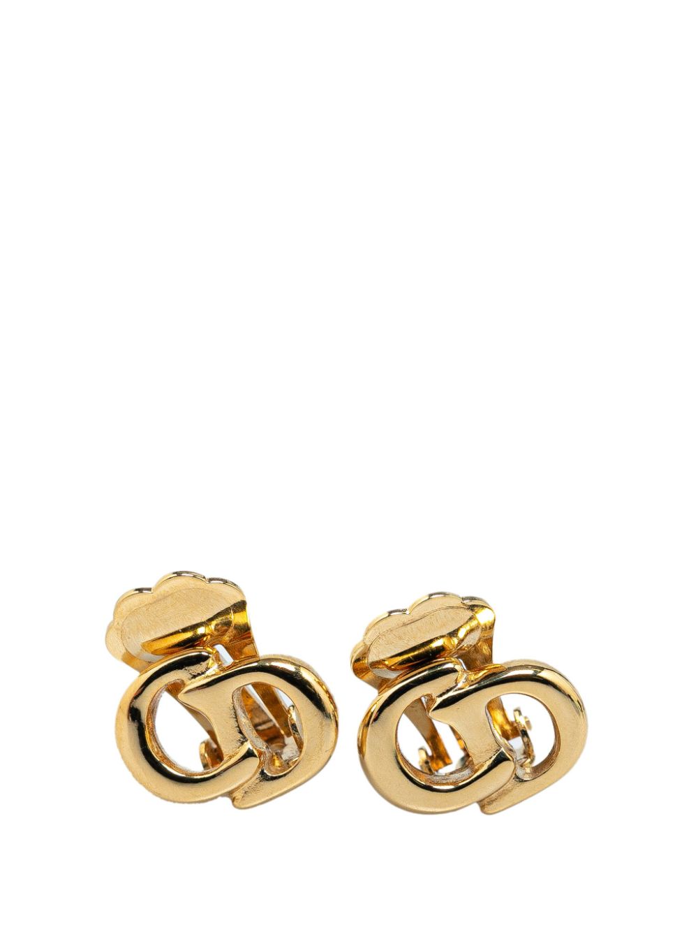 20th Century Gold-Tone CD Clip-On costume earrings