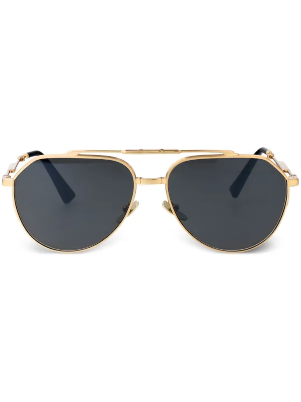 Dolce Gabbana Eyewear pilot frame Sunglasses Gold FARFETCH CA