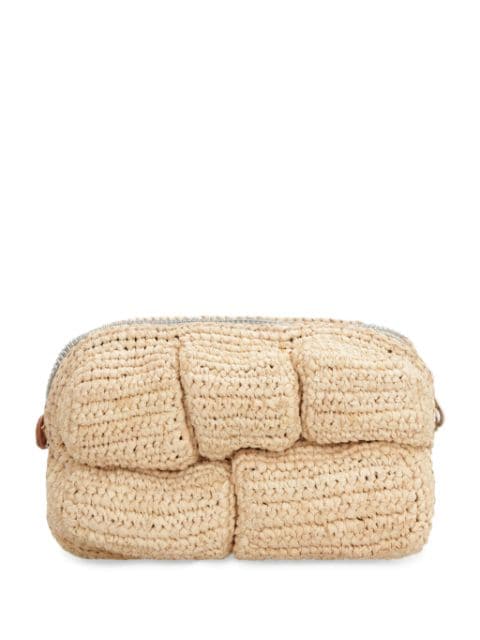 Bombé clutch bag