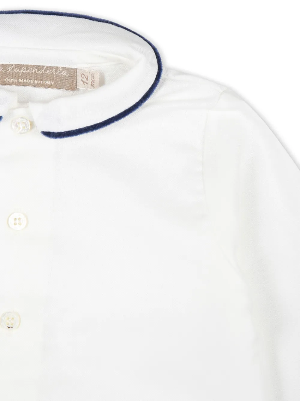 La Stupenderia Tweekleurige top en shorts Blauw