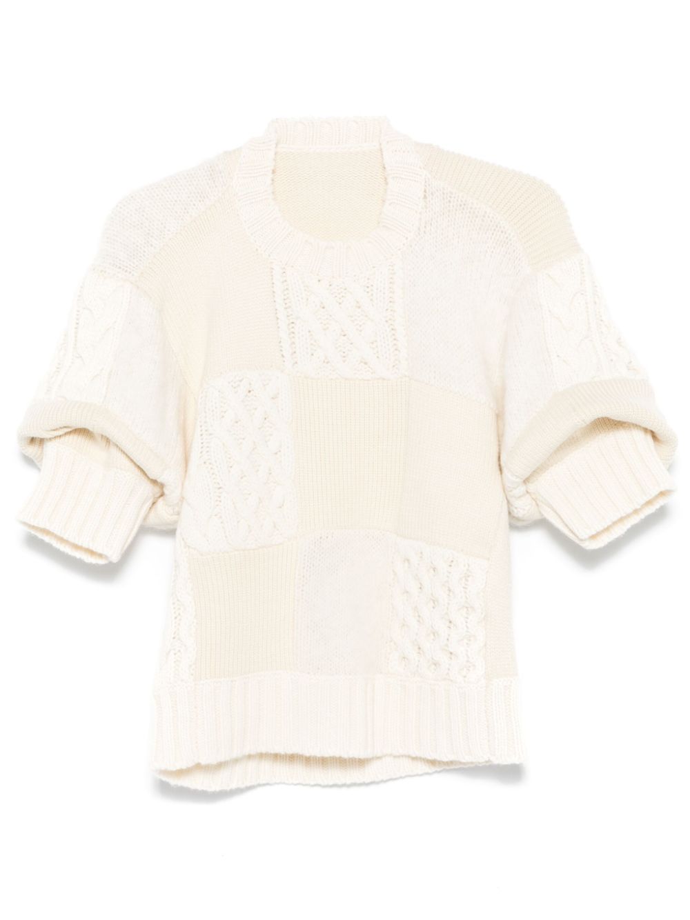 short puff-sleeves jumper