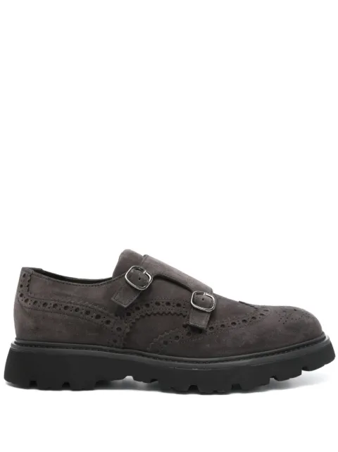 Doucal's zapatos monk con perforaciones