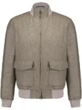 Boglioli virgin wool bomber jacket - Brown