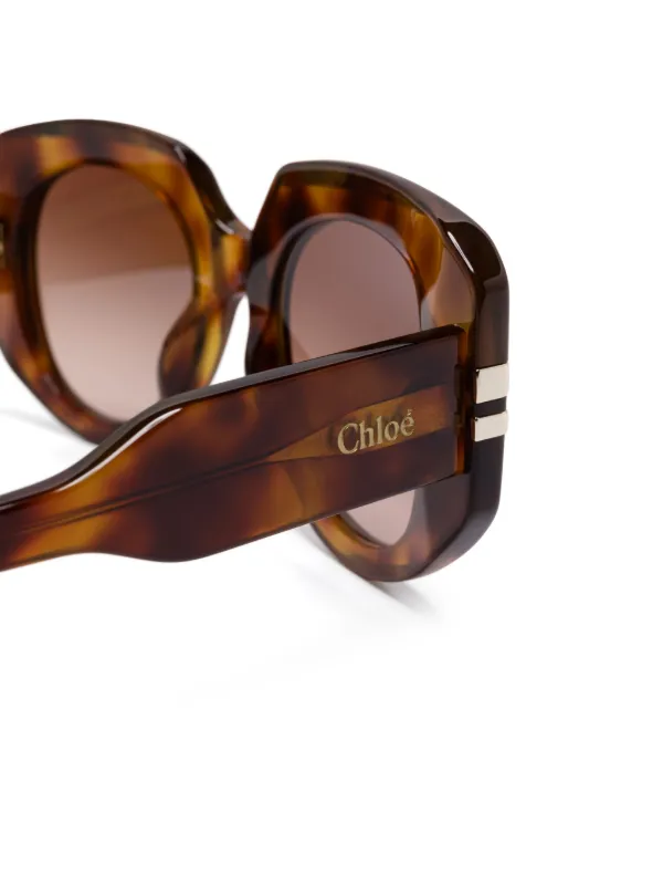 Chloe Eyewear West Sunglasses Brown FARFETCH IE