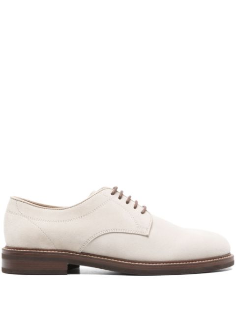 Brunello Cucinelli suede derby shoes Men