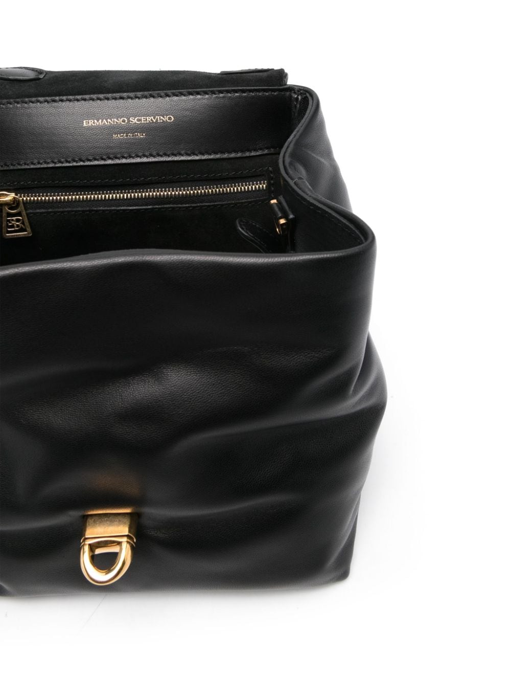 Shop Ermanno Scervino Flap Shoulder Bag In Black