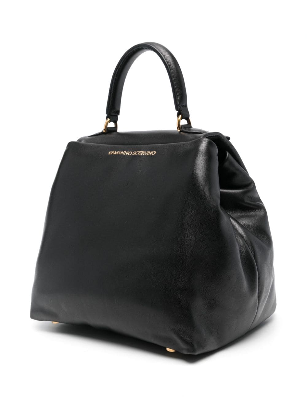 Shop Ermanno Scervino Flap Shoulder Bag In Black