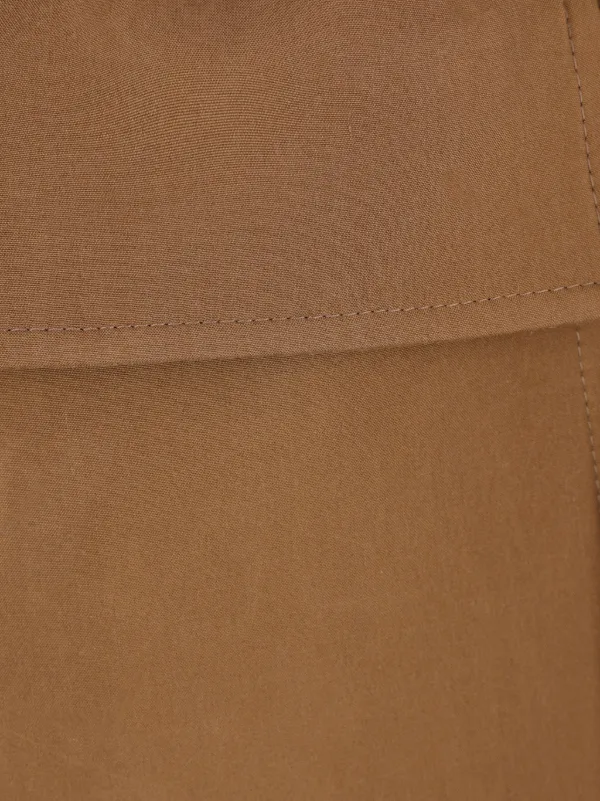 LoroPiana✨2wayフーデットコート シルク ベージュ 36 イタリア製 LoroPiana 2way フーデットコート シルク ベージュ 36 イタリア