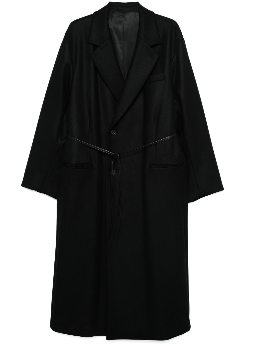 STEIN double-breasted coat – Black