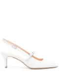 P.A.R.O.S.H. 70mm slingback pumps - White