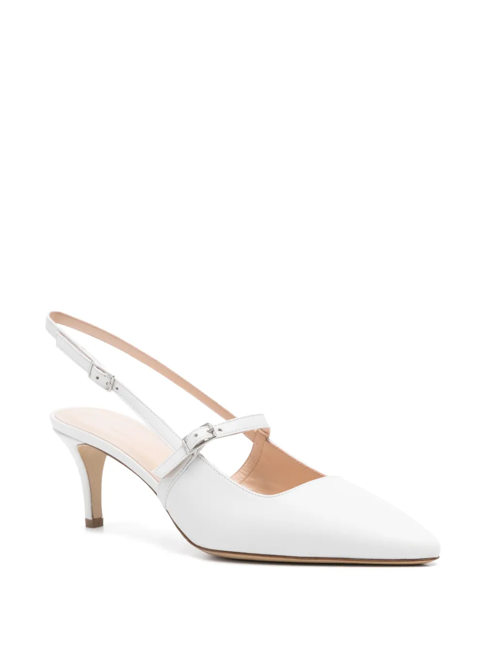 P.A.R.O.S.H. 70mm slingback pumps - Wit