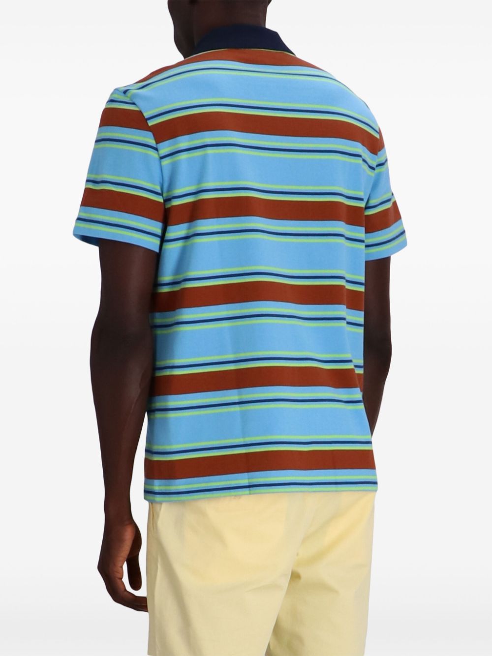 Lacoste striped cotton polo shirt Men