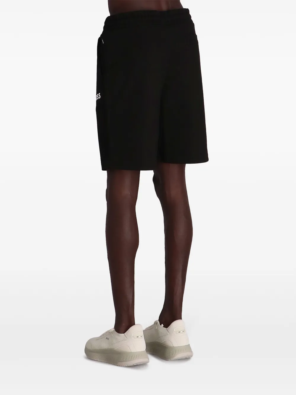 BOSS Trainingsshorts met logoprint Zwart