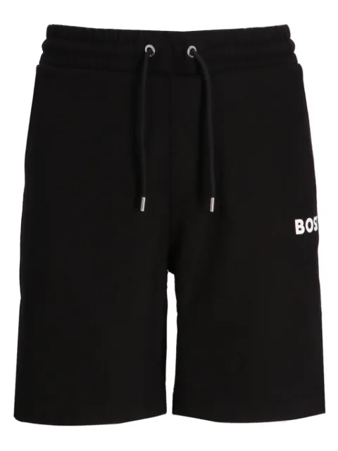 BOSS logo-print track shorts
