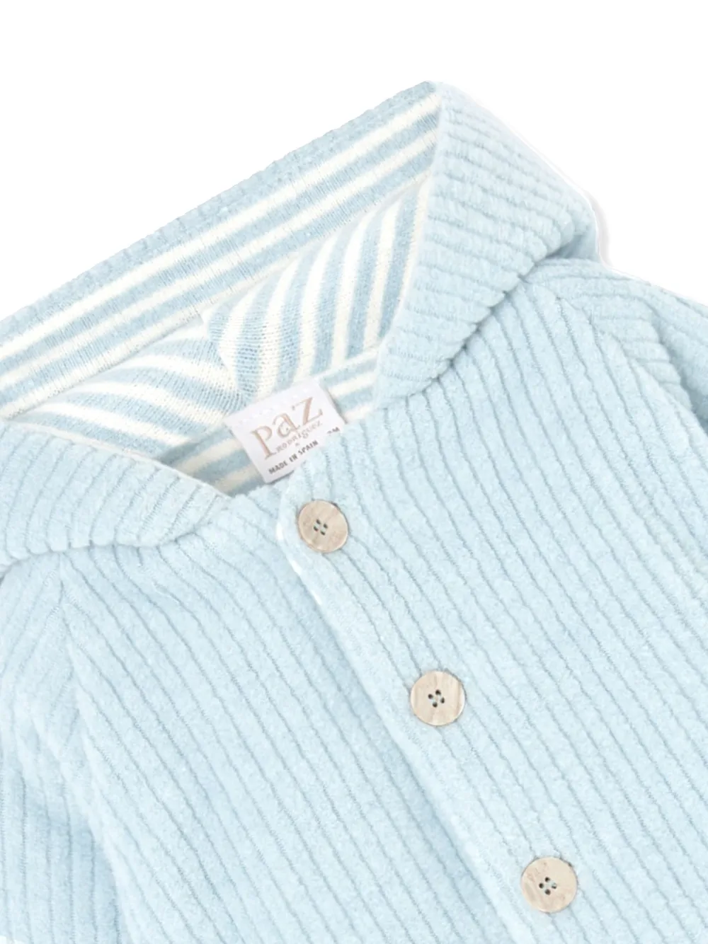 Paz Rodriguez Ribfluwelen jas Blauw