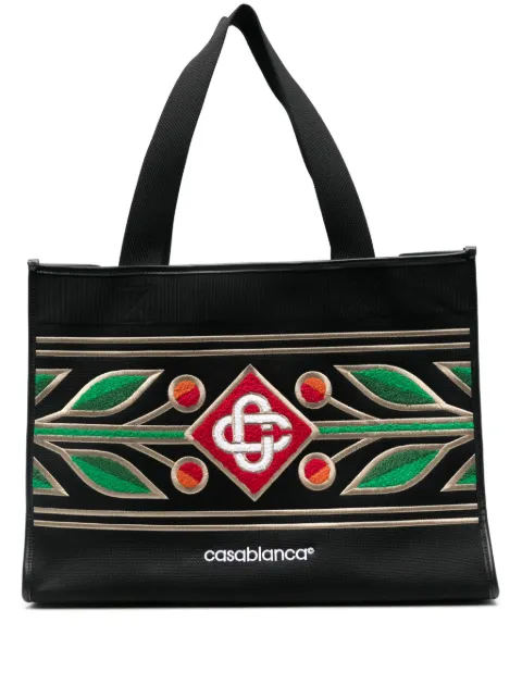 Casablanca embroidered tote bag