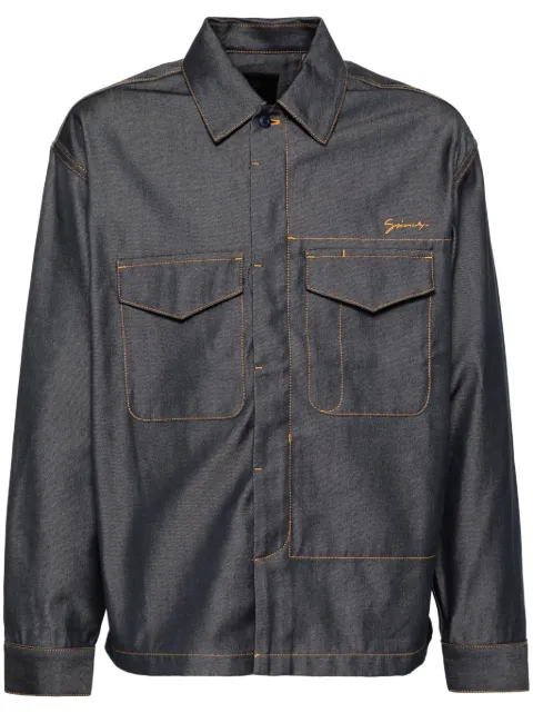 Givenchy camisa de mezclilla bordada