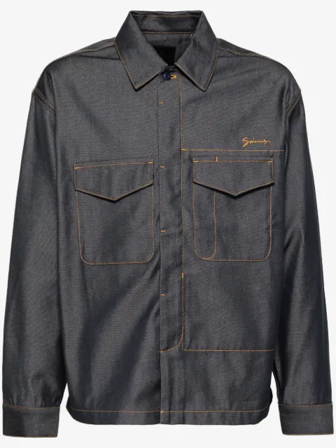 Givenchy embroidered denim shirt