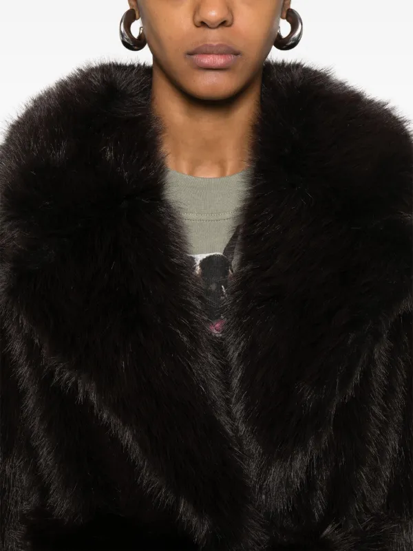 AGOLDE x Shoreditch Ski Club Ebony Coat Brown FARFETCH IN