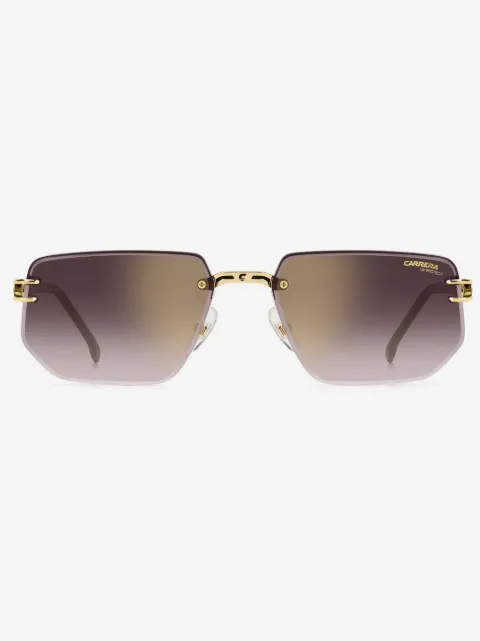 Carrera lentes de sol con armazón geométrica