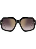 Carrera rectangle-frame sunglasses - Black